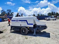 trailer concrete pump