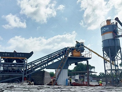 mobile concrete plant in Tanzania
